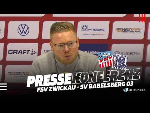 FSV TV | Pressekonferenz | FSV Zwickau - SV Babelsberg 3:2 (1:2) [20. Sptg. 25/26]