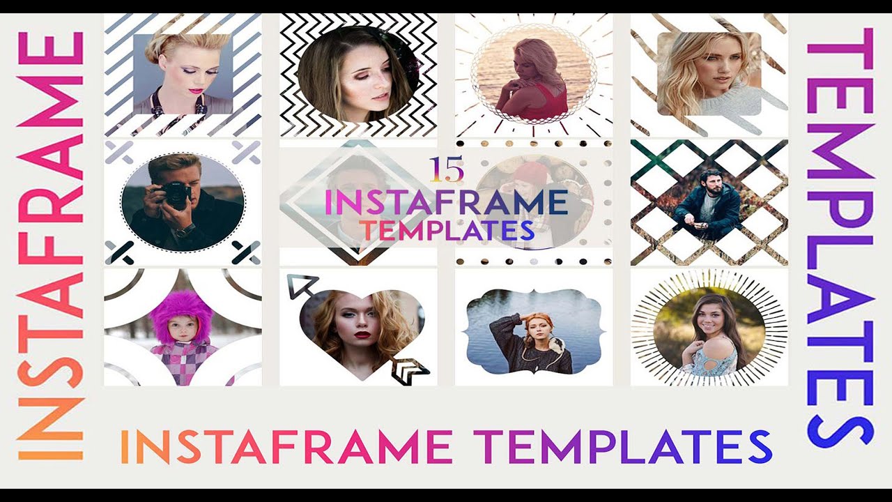 Instagram Frame Free 15 Instaframe (Masks, Shapes) PSD Templates | By Design Studio