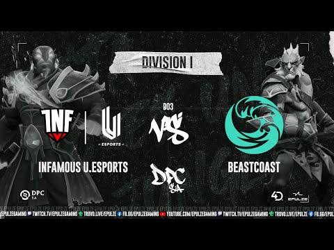 Game 1 | Infamous U.Esports vs. beastcoast | SA DPC Division I | Lyrical & Trent