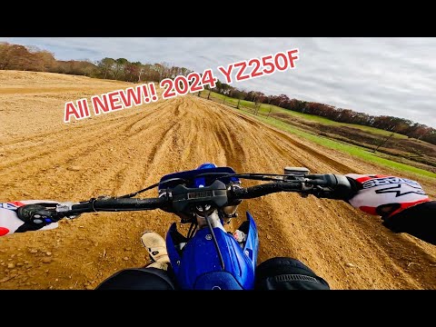 FIRST RIDE ALL NEW 2024 YAMAHA YZ250F RAW 3 LAPS GOPRO FROM A NORMAL DUDE