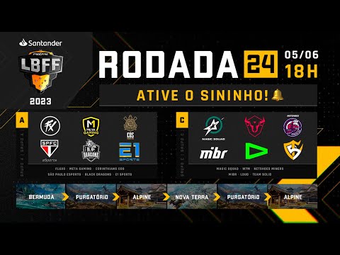 LBFF 2023 RODADA 24 AO VIVO - GRUPOS A E C | FREE FIRE ESPORTS BRASIL