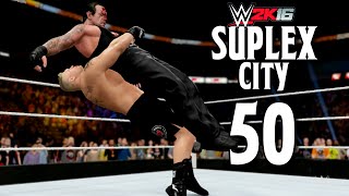 WWE 2K16 Brock Lesnar Suplex City 50!