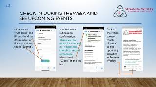 2021 Church Center App and Directory How To Video for Susanna Wesley UMC