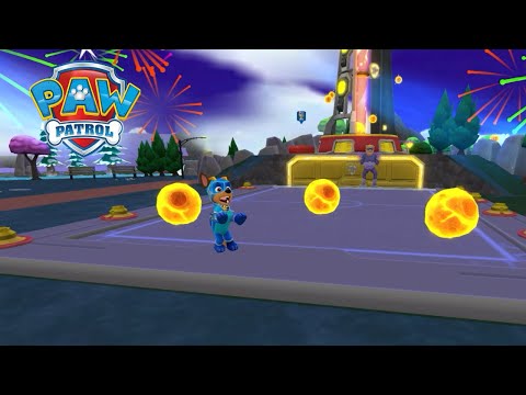 PAW Patrol Rescue World  🐶 MIGHTY ROCKY use Mighty Pup powers to stop Harold Humdinger!