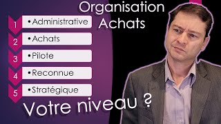 Organisation Achats : Les 5 niveaux de maturité.