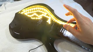 How to remodel a guitar with a beer bottle and epoxy resin 【#1】