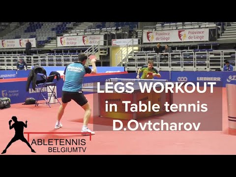 D Ovtcharov Legs workout in Table Tennis FOREHAND TopSpin