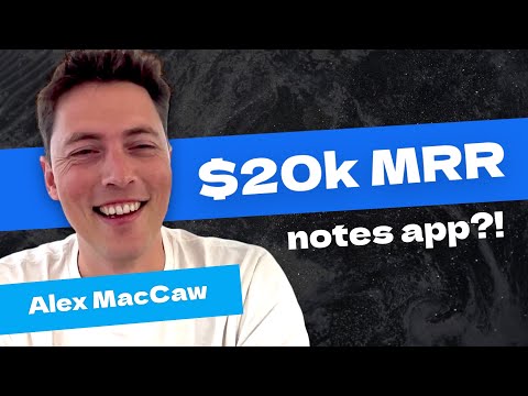 From $50m VC-backed to $20k MRR notes app - Alex MacCaw ...