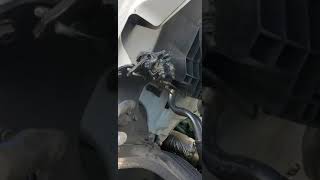 How to open the hood on a volvo truck from outside if cables are broken