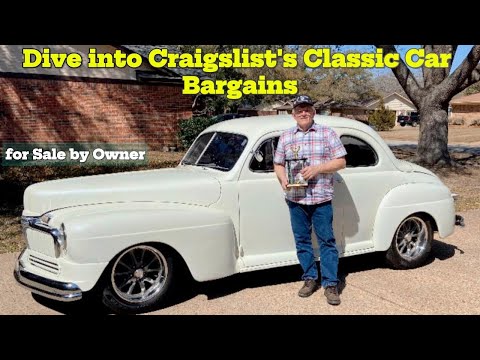 Reviving History: Dive into Craigslist's Classic Car Bargains - All from 1940s!