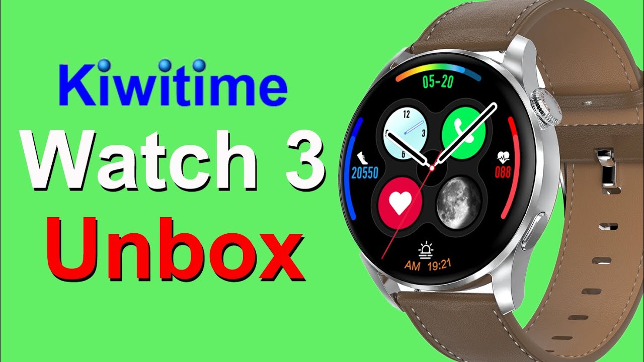 KIWITIME Watch 3 Unbox-45mm Round Smart Watch with 1.39 Inch Screen-Best Huawei Watch 3 Copy