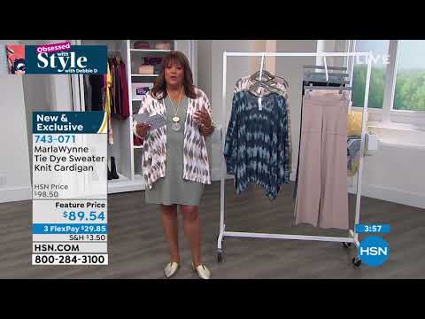 MarlaWynne Tie Dye Sweater Knit Cardigan