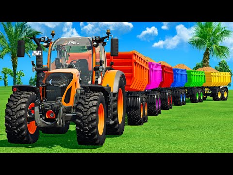 LOAD BLUEBERRIES & TRANSPORT WITH FENDT TRACTORS & AMBULANCES - FS25