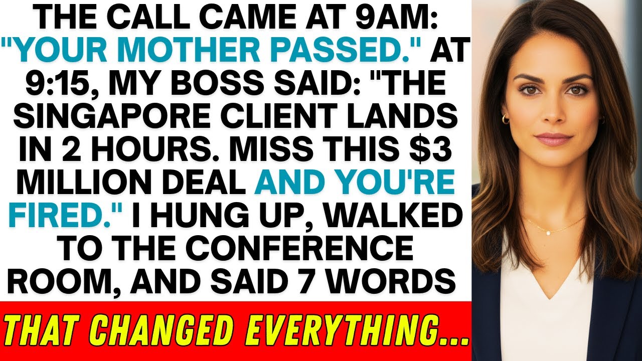 My Boss Made Me Choose Between My Mother's Funeral And The $3M Deal—So I Did Both