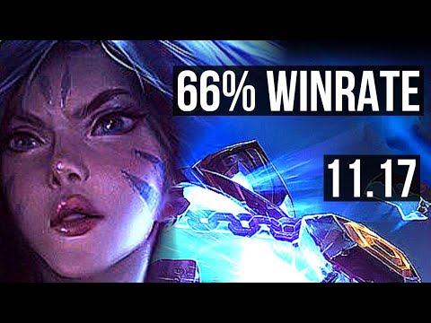 KAI'SA & Thresh vs XERATH & Yuumi (ADC) | 7/0/9, 66% winrate, Godlike | EUW Master | v11.17