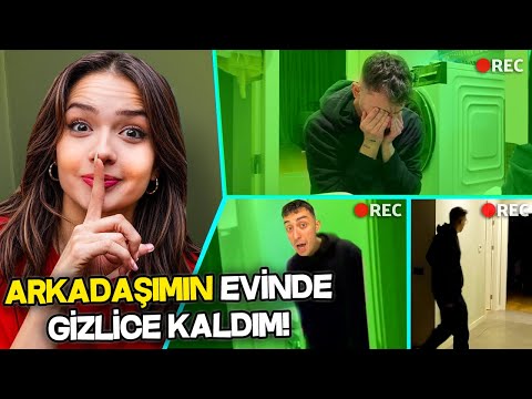 ARKADAŞIMIN EVİNDE GİZLİCE KALIP KORKUTTUM !? Feride Özdinç | Mert Eren Bülbül