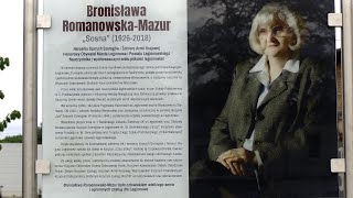 Tablica poświęcona Bronisławie Romanowskiej-Mazur
