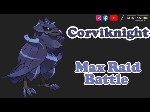 Pokemon Sword & Shield: Max Raid Battle - Defeat 5 Stars Dynamax Corviknight in 5 mins (Offline)