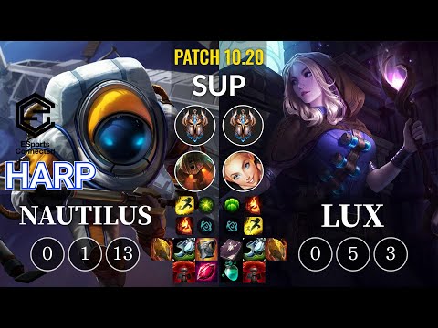ESC Harp Nautilus vs Lux Sup - KR Patch 10.20