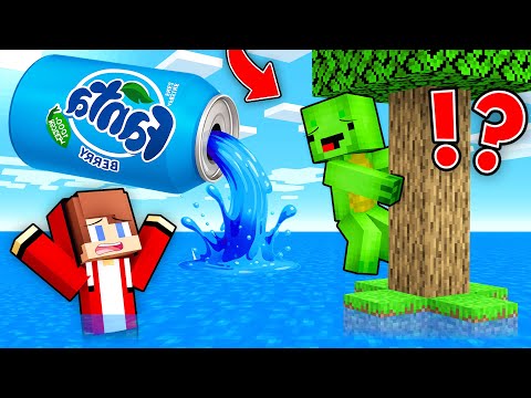 Why BLUE FANTA Rises Every Minute ? Mikey and JJ Survival Battle in Minecraft ! - Maizen