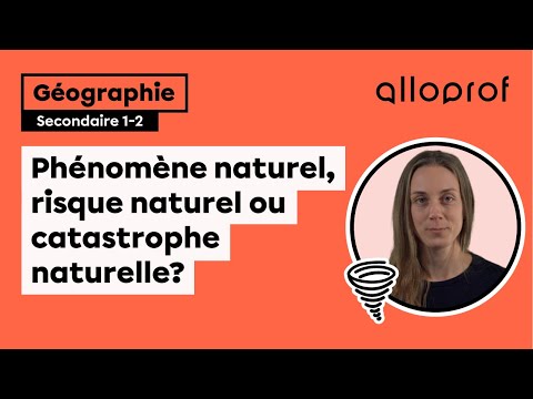 Phénomène naturel, risque naturel ou catastrophe naturelle? | Géographie | Alloprof