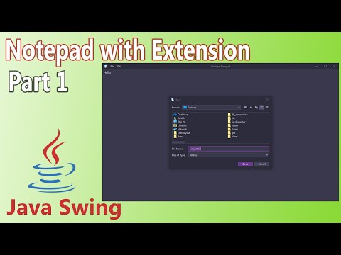 Notepad Using Java Netbeans