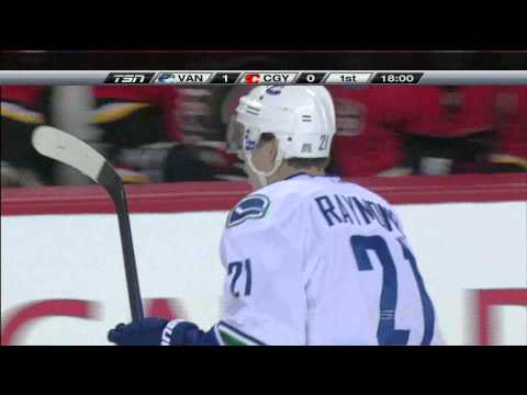 Canucks at Flames - Mason Raymond 1-0 Goal - 12.01.10 - HD