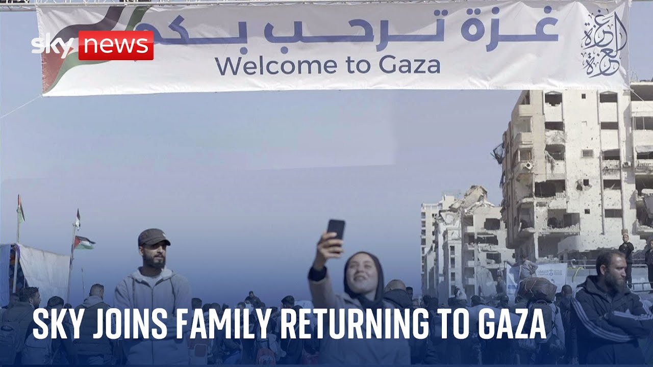 Sky News joins families returning to their homes in Gaza