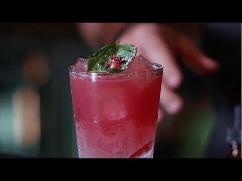 Pomegranate  & Basil Daiquiri
