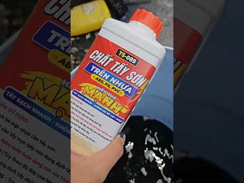 Dung dịch tẩy sơn trên nhựa dàn áo xe nhanh chóng
