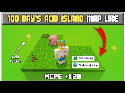 Ultimate Acid Island Map For MCPE 1.20 🌴 | Must-Have for Minecraft Pe 1.20 🔥 | Devay Gaming