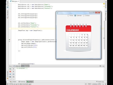 JavaFX. Tutorial#5. RadioButton. (Урок 5, Обучалка, Кнопка) rus.