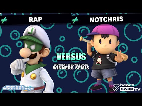 Wombat Wednesdays 56 P+ - NotChris (Ness) Vs. Rap (Luigi) Project + Winners Semis