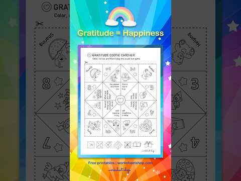Printable Thanksgiving Activity Sheets For Emergencies