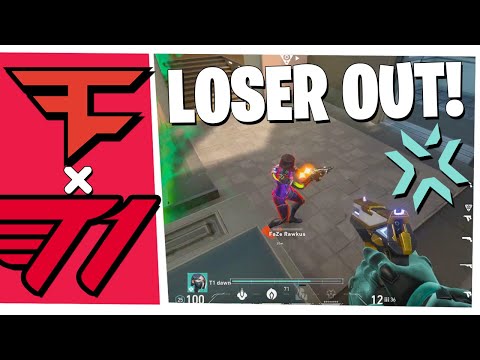 LOSER OUT, WINNER TO CHALLENGERS FINALS! FAZE vs T1 - HIGHLIGHTS | VCT Stage 3: NA Challengers 2