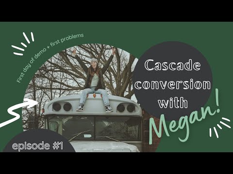 SKOOLIE DEMO | single female starts conversion on her DREAM HOME