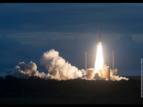 Décollage d'Ariane 5 - Vol 223 - 27/05/15 - DirectTV-15 et SKY México-1