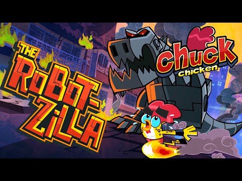 Chuck Chicken TV Series - The RobotZilla Full Episode - Cartoon show