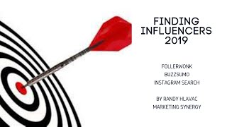 Free Tool for Finding Influencers 2019