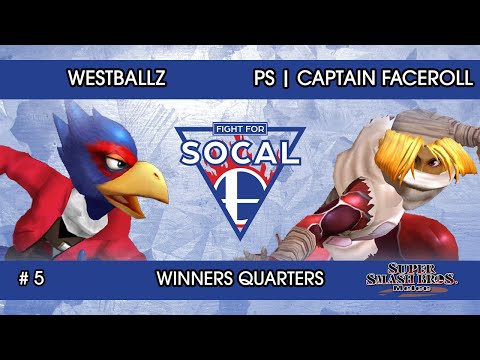 Fight For SoCal 5 - Westballz (Falco) VS PS | Captain Faceroll (Sheik) - SSBM - Winners Quarters
