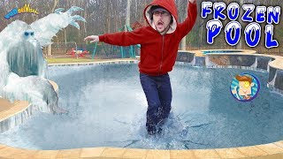 Our Frozen Pool is an ICE MONSTER! FUNnel V Vlog