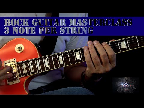 Rock Guitar Masterclass - 3 Note Per String