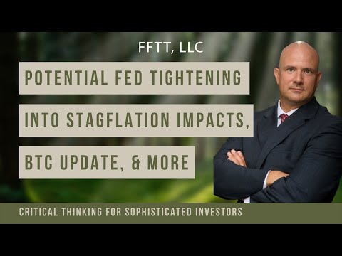 Potential Fed tightening into stagflation impacts, BTC, political and economic volatility