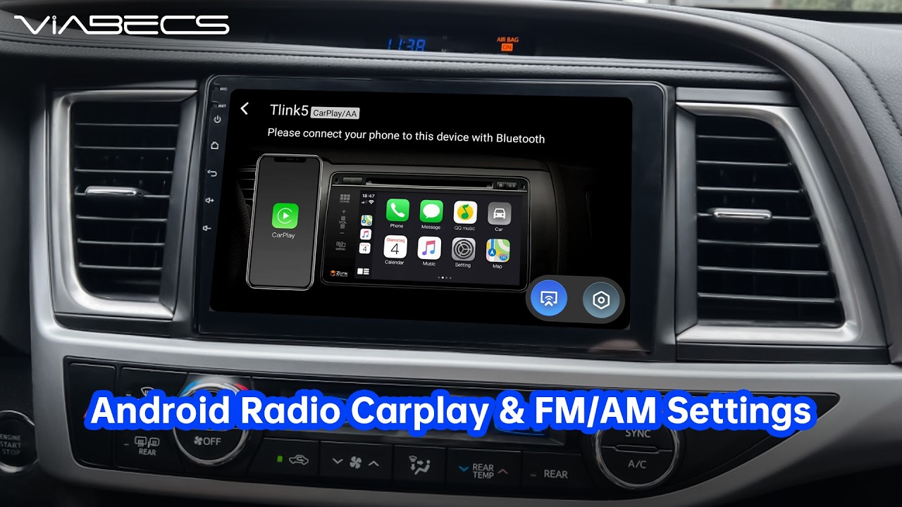 Toyota Highlander 2014–2019 CarPlay Setup & Android Features Overview | ViaBecs Head Unit Guide