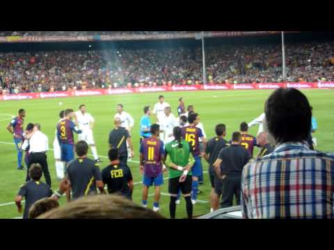 "The FIGHT" FC Barcelona - Real Madrid 3-2 Supercopa 17/08/11