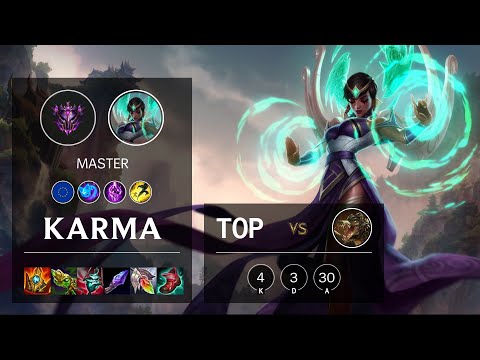 Karma Top vs Renekton - EUW Master Patch 11.13