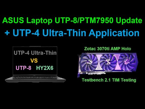 ASUS Laptop UTP-8/PTM7950 Update + UTP-4 Ultra-Thin Application