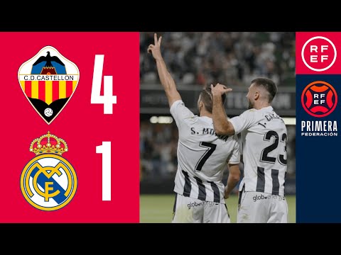 Resumen #PrimeraFederación | CD Castellón 4-1 Real Madrid-Castilla | Jornada 7, Grupo 2