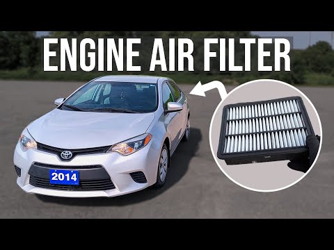 How to Replace Engine Air Filter - Toyota Corolla (2014-2018)