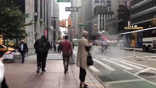 【マンハッタン】夕方のオフィス街/ 　Avenue of the Americas